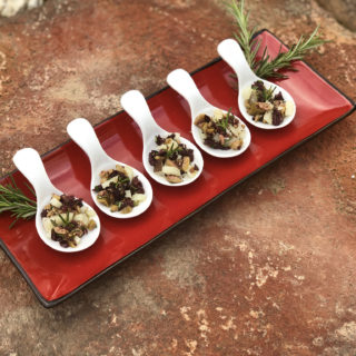 Liz's Kitchen - Rosemary Manchego with Olive Tapenade
